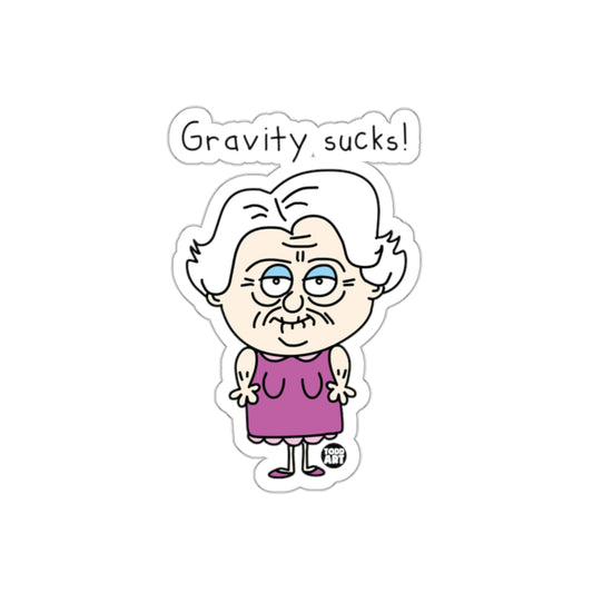 Gravity Sucks Cartoon Sticker by Todd Art Funny Sticker