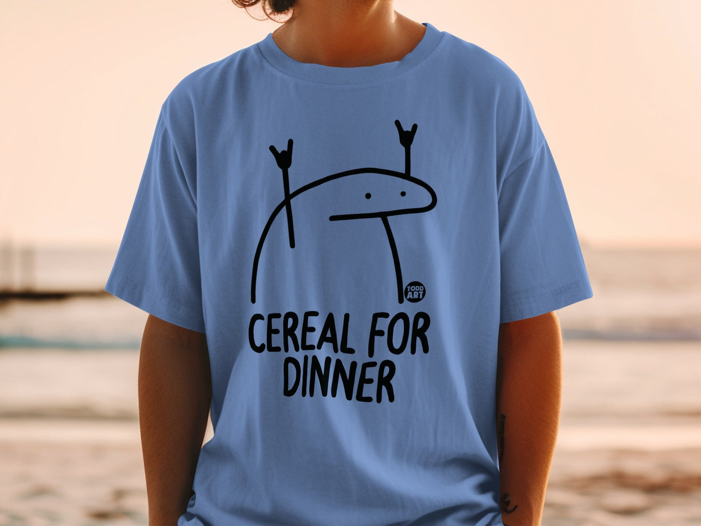 Todd Art Cereal For Dinner Graphic T-shirt Product