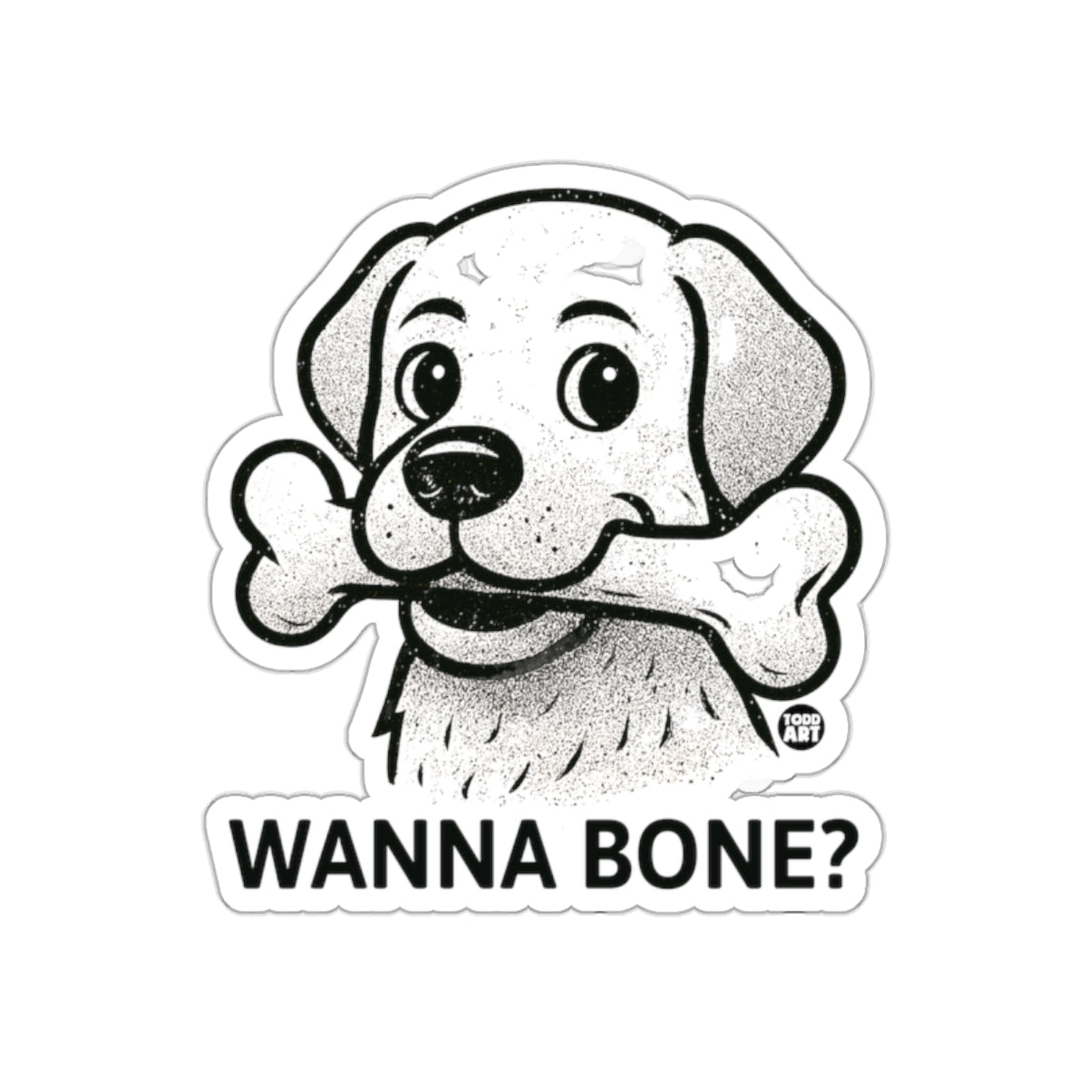 Wanna Bone Adorable Dog Sticker for Pet Lovers