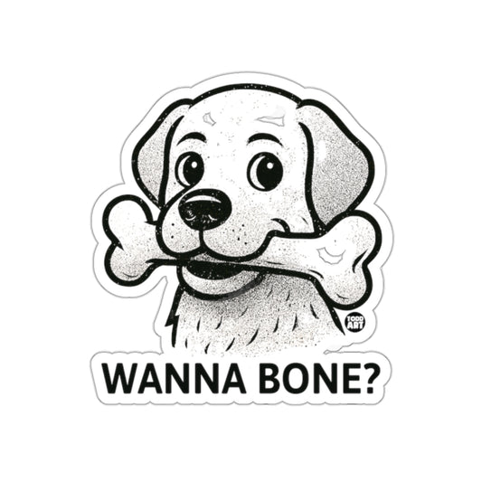 Wanna Bone Adorable Dog Sticker for Pet Lovers