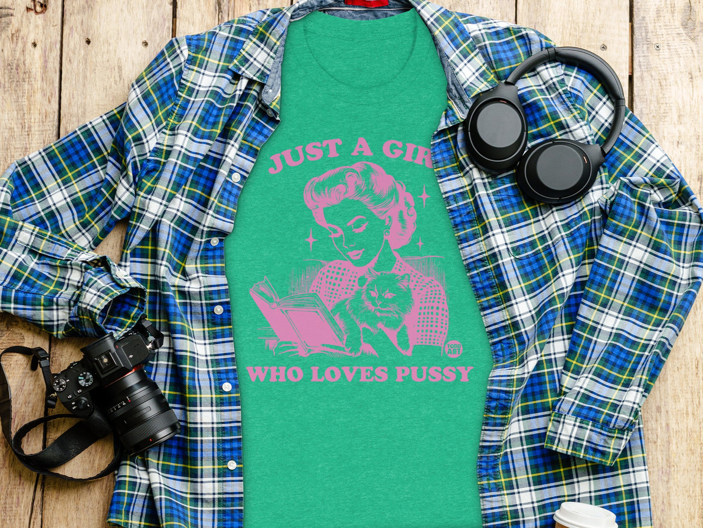 Just A Girl Who Loves Pussy Graphic T-Shirt product type