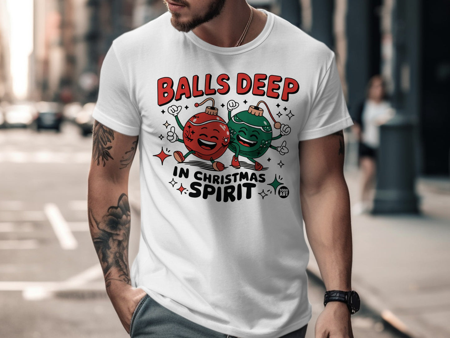 Balls Deep in Christmas Spirit T-shirt