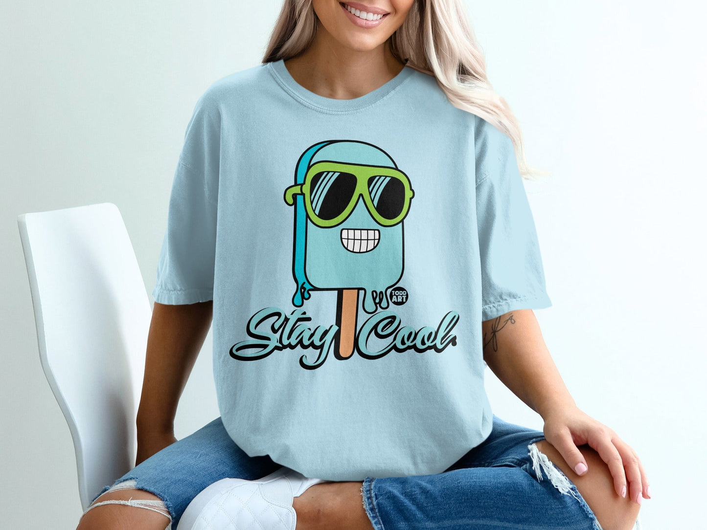 Stay Cool Popsicle Graphic Tee Shirt