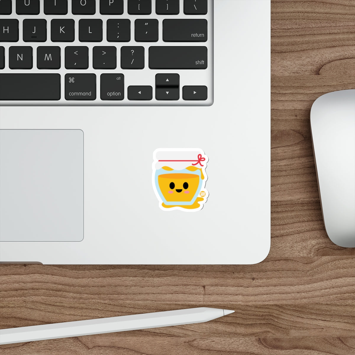 Cute Smiling Honey Jar Laptop and Diary Sticker Decor