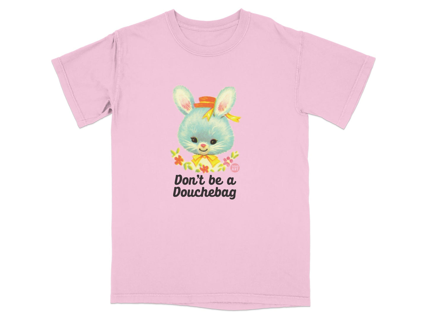 Don't Be a Douchebag Vintage Bunny Graphic T-Shirt