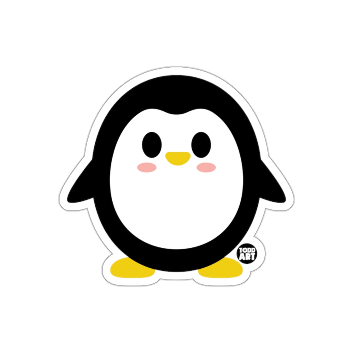 Cute Cartoon Penguin Character Sticker product