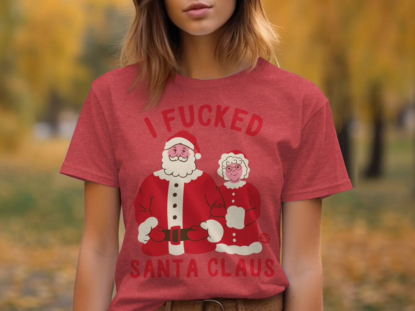Funny Christmas I F***ed Santa Claus T-Shirt
