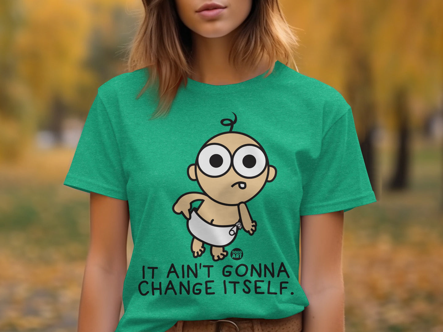 It Ain't Gonna Change Itself Cartoon T-Shirt