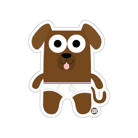 Cute Cartoon Dog Sticker with Big Eyes product type
