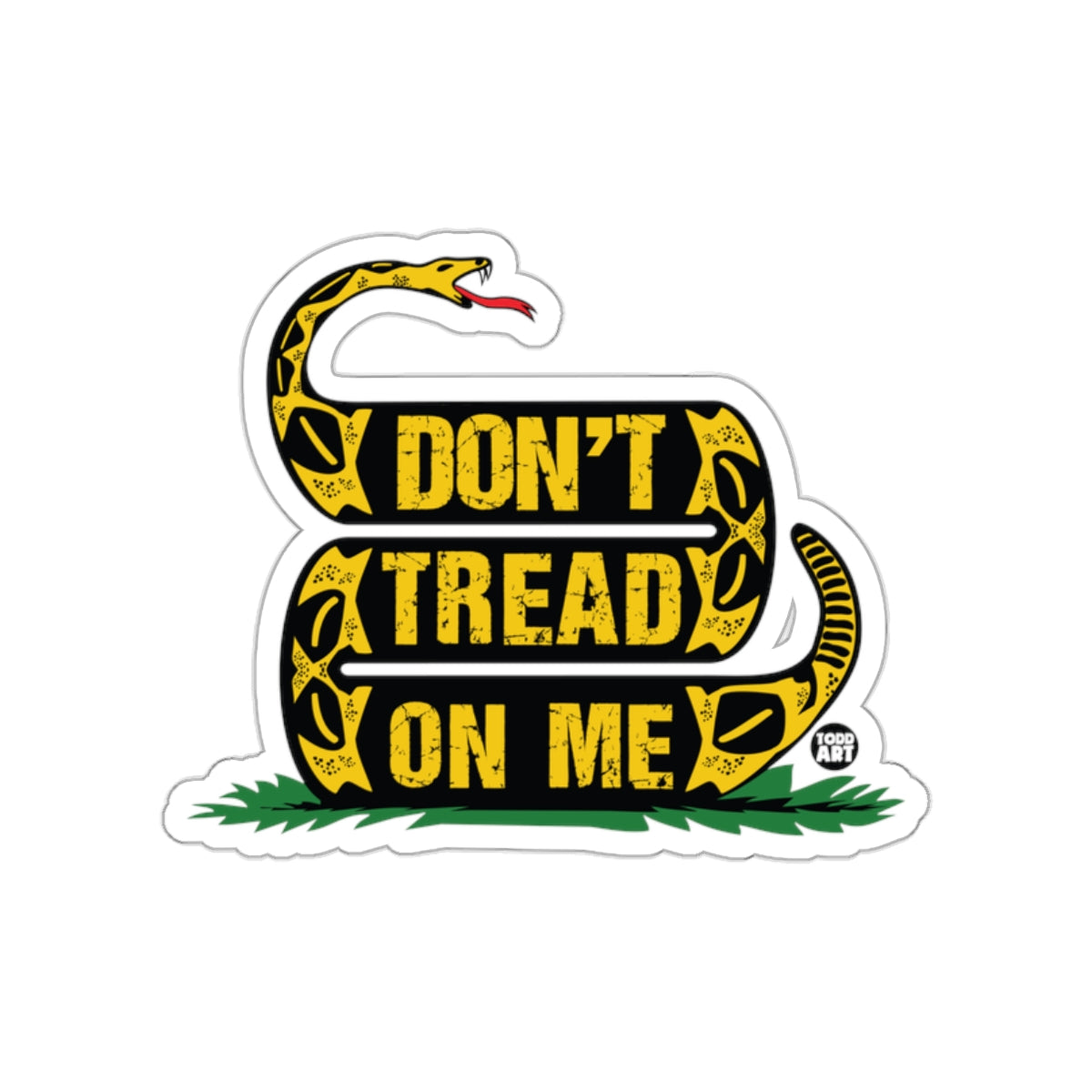 Don't Tread On Me Snake Design Patriotic Stickers