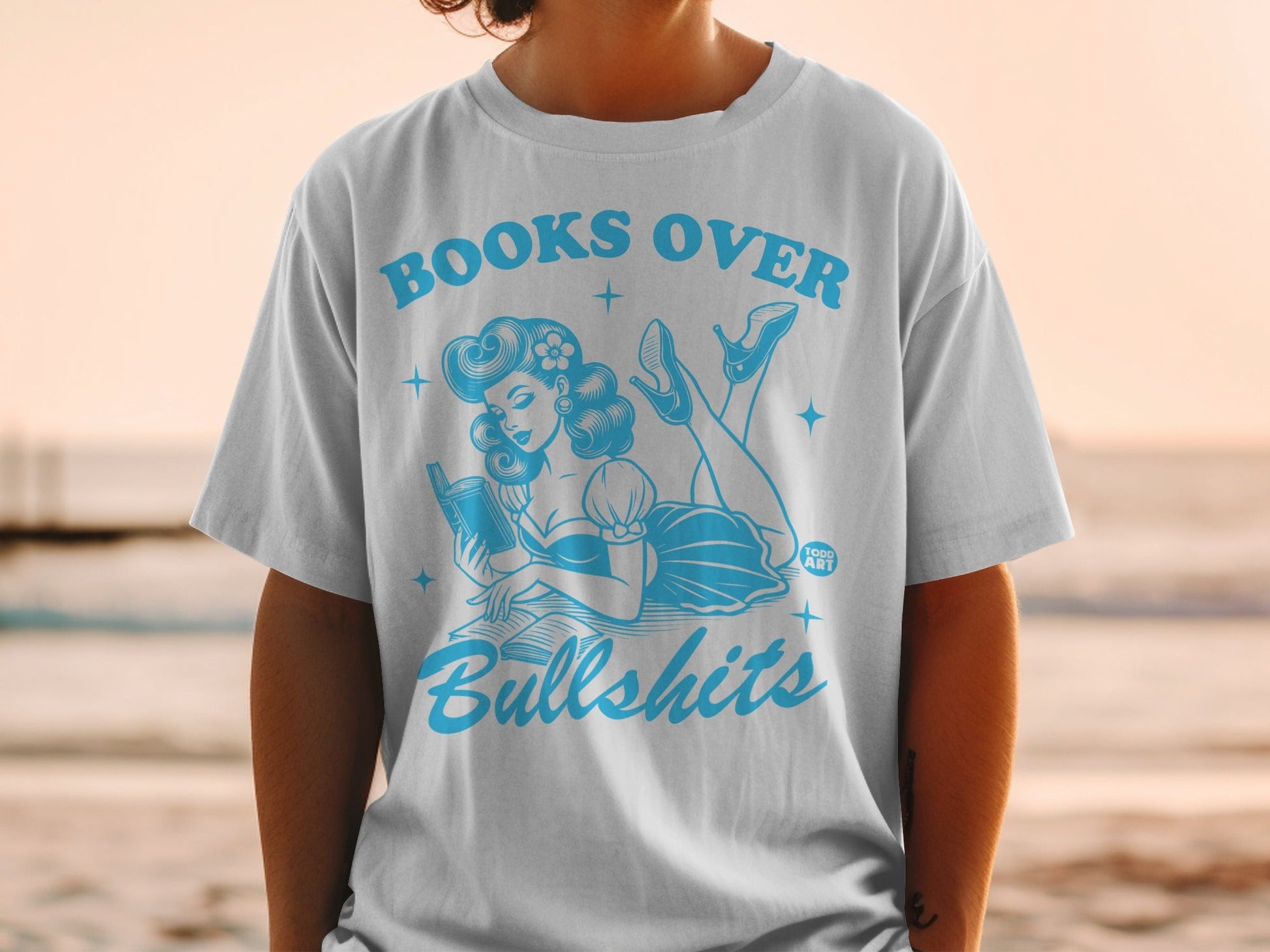 Books Over Bullshits Graphic T-Shirt Product