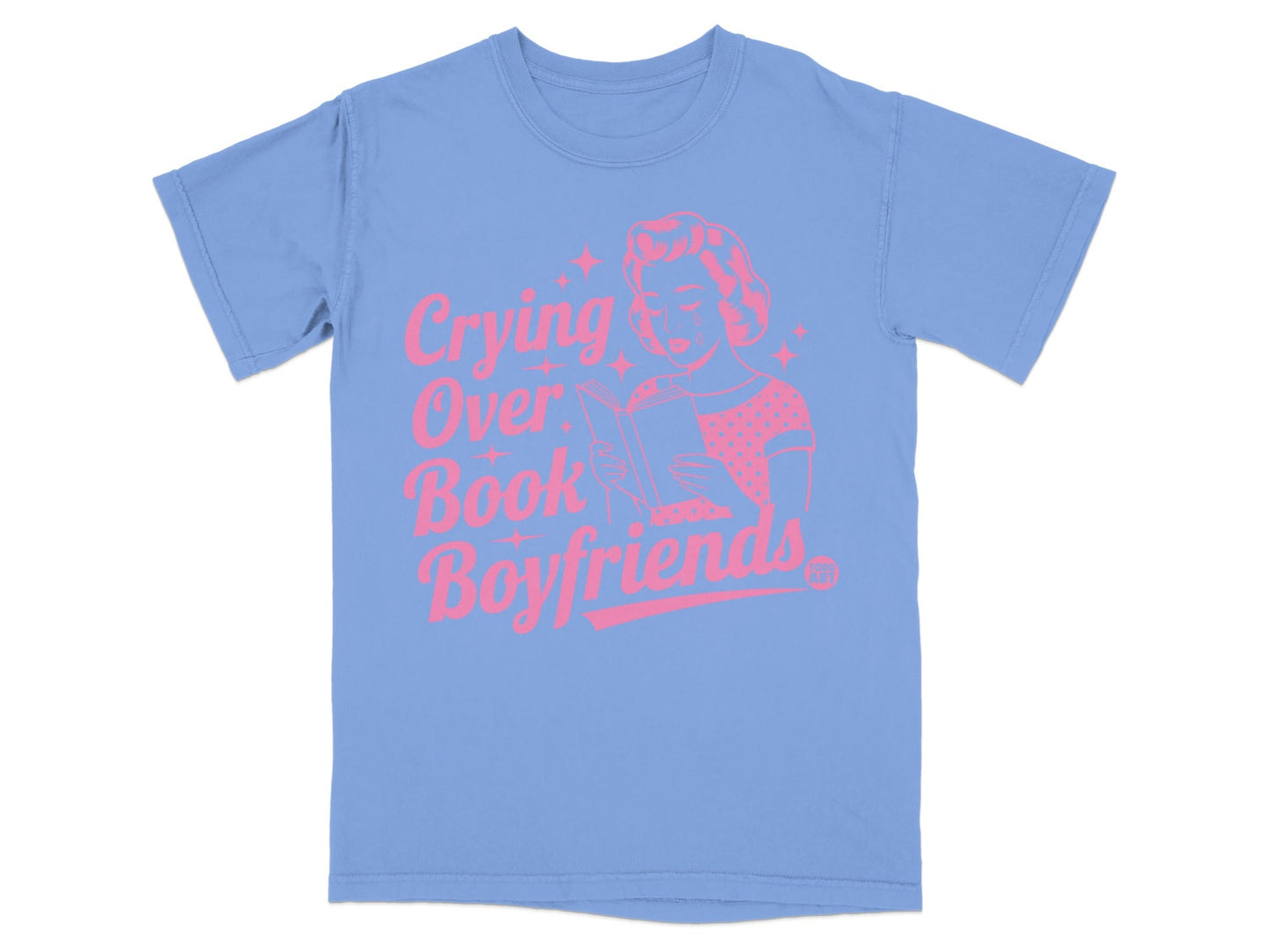 Crying Over Book Boyfriends Graphic Tee Shirt