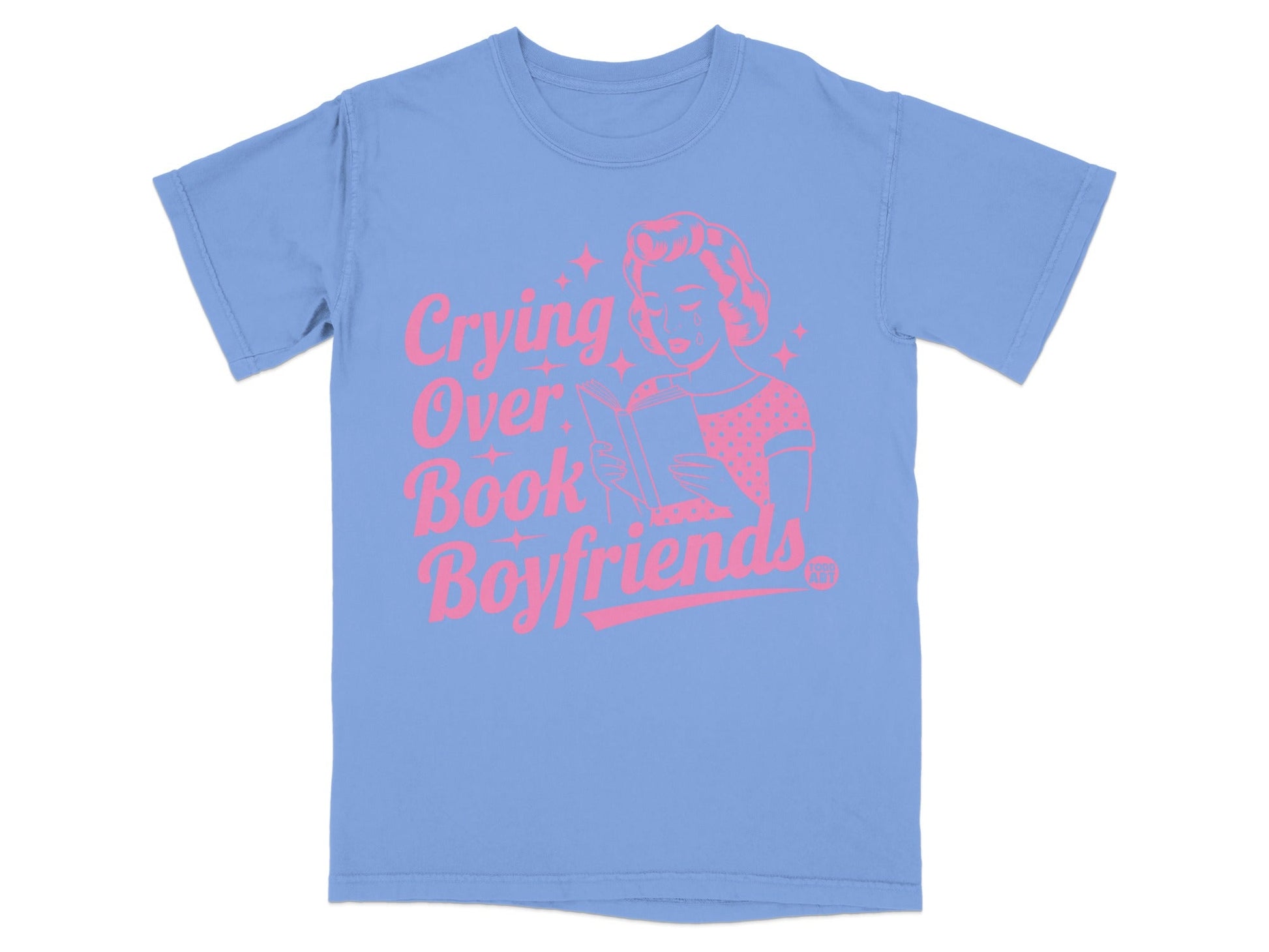 Crying Over Book Boyfriends Graphic Tee Shirt