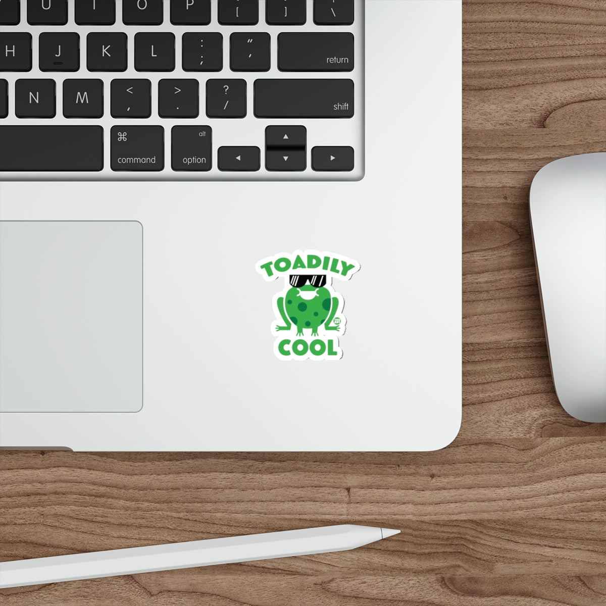 Toadily Cool Frog Cartoon Sticker for Laptops and Notebooks