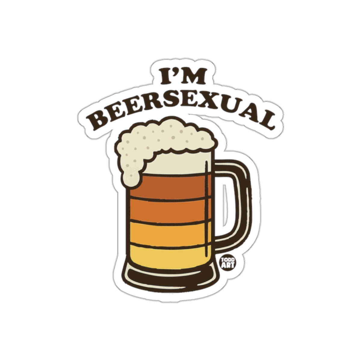 I'm Beersexual Funny Beer Lover Sticker