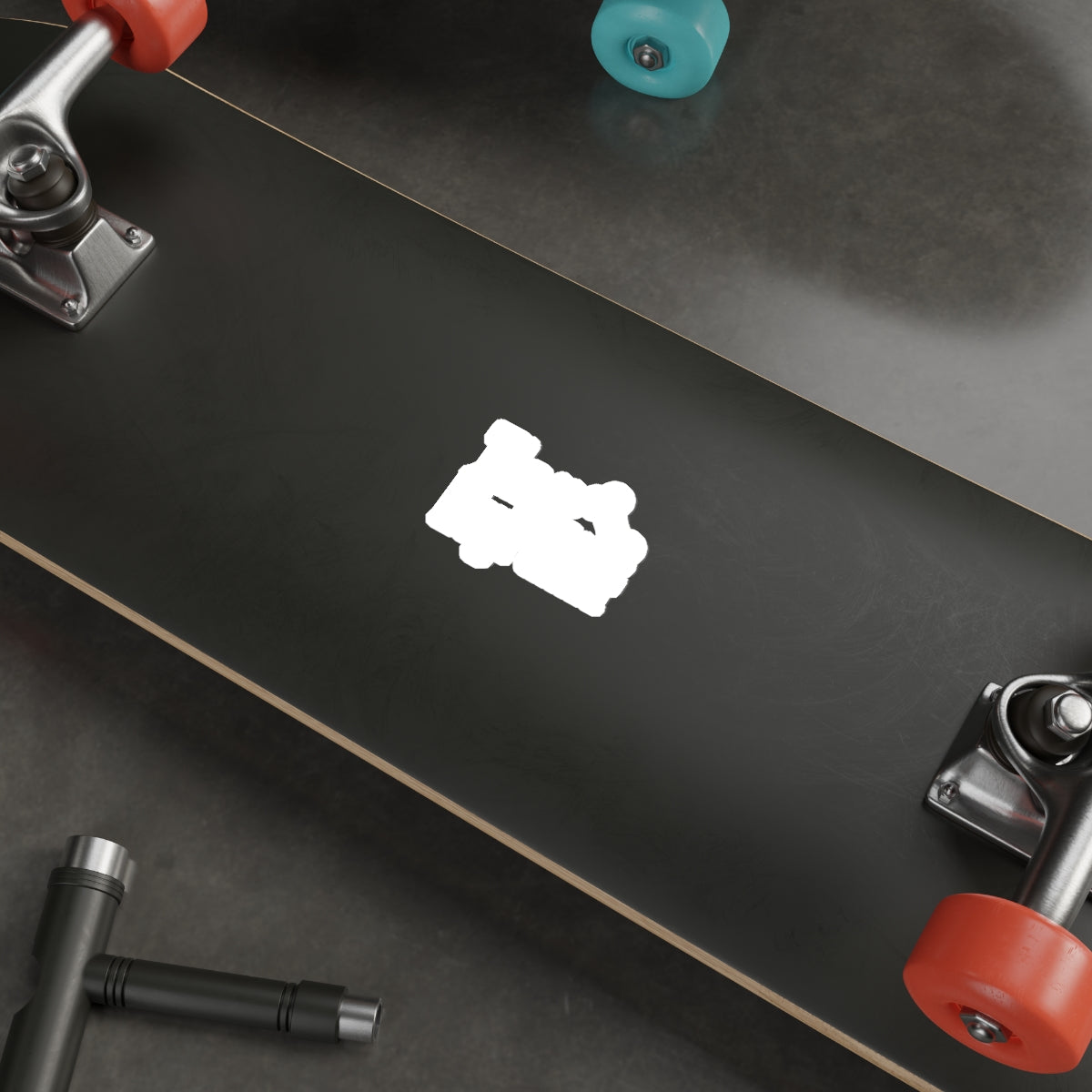 Premium Quality Black Skateboard Deck with Trucks