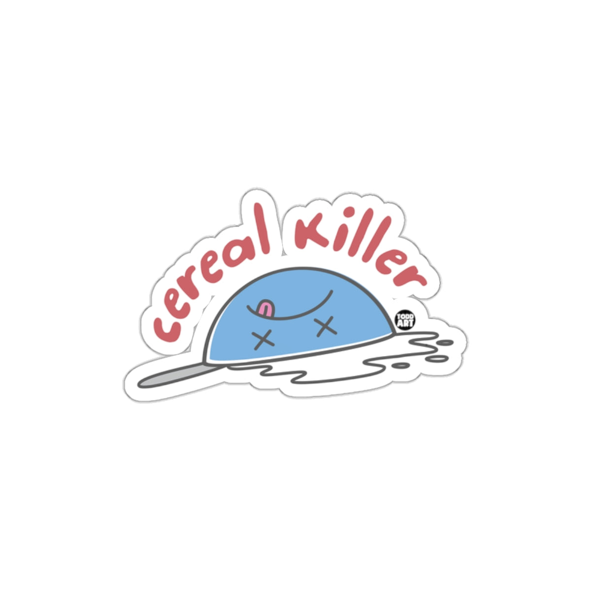 Funny Cereal Killer Sticker for Laptops and More