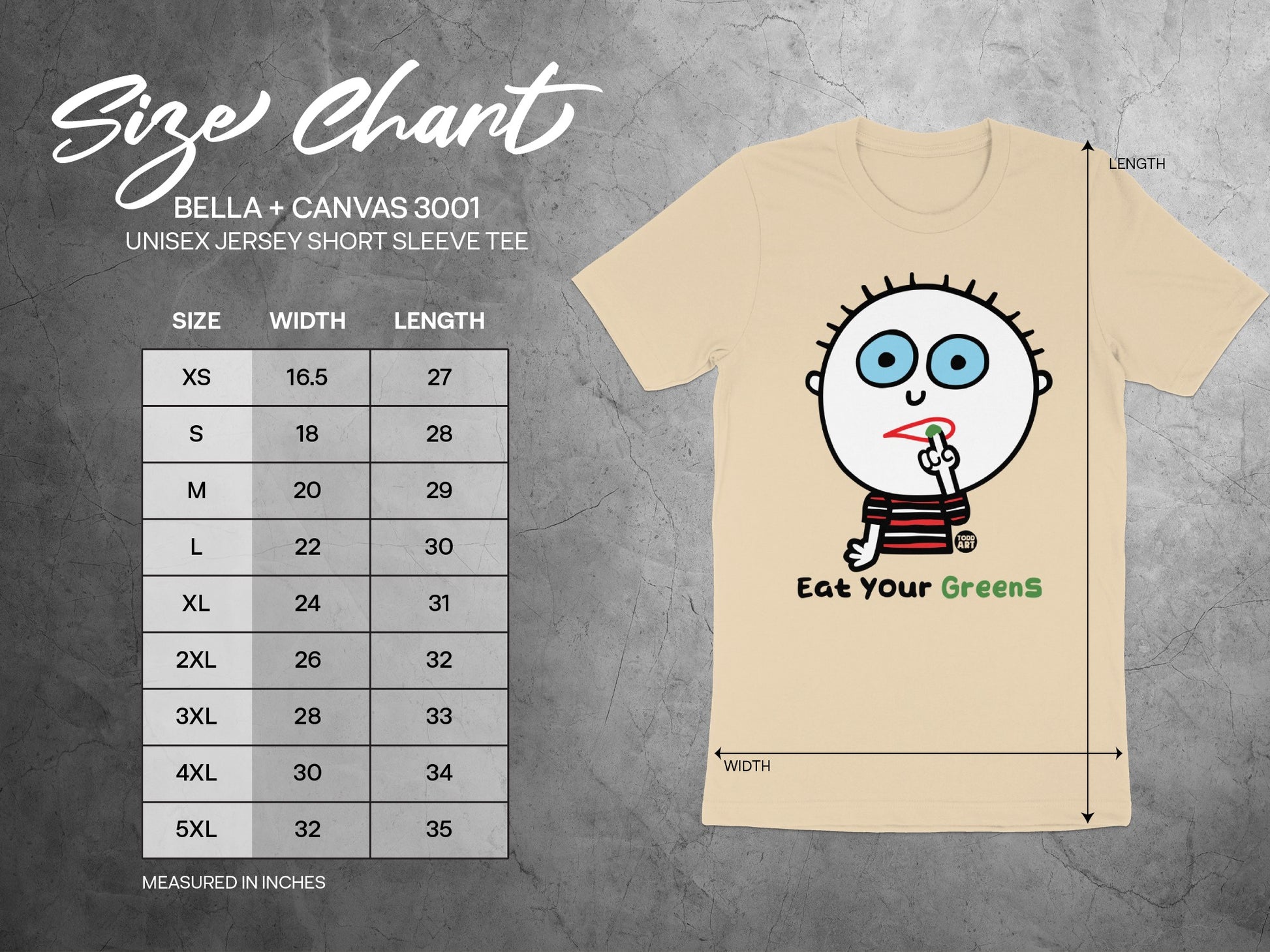 Eat Your Greens Unisex Short Sleeve Tee
