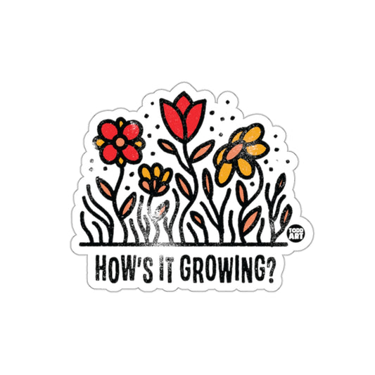 How's It Growing? Colorful Flowers Illustrated Stickers