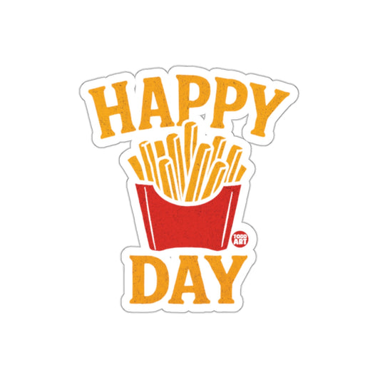 Happy Day French Fries Illustration Sticker