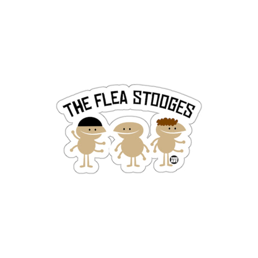 The Flea Stooges Funny Cartoon Sticker Product