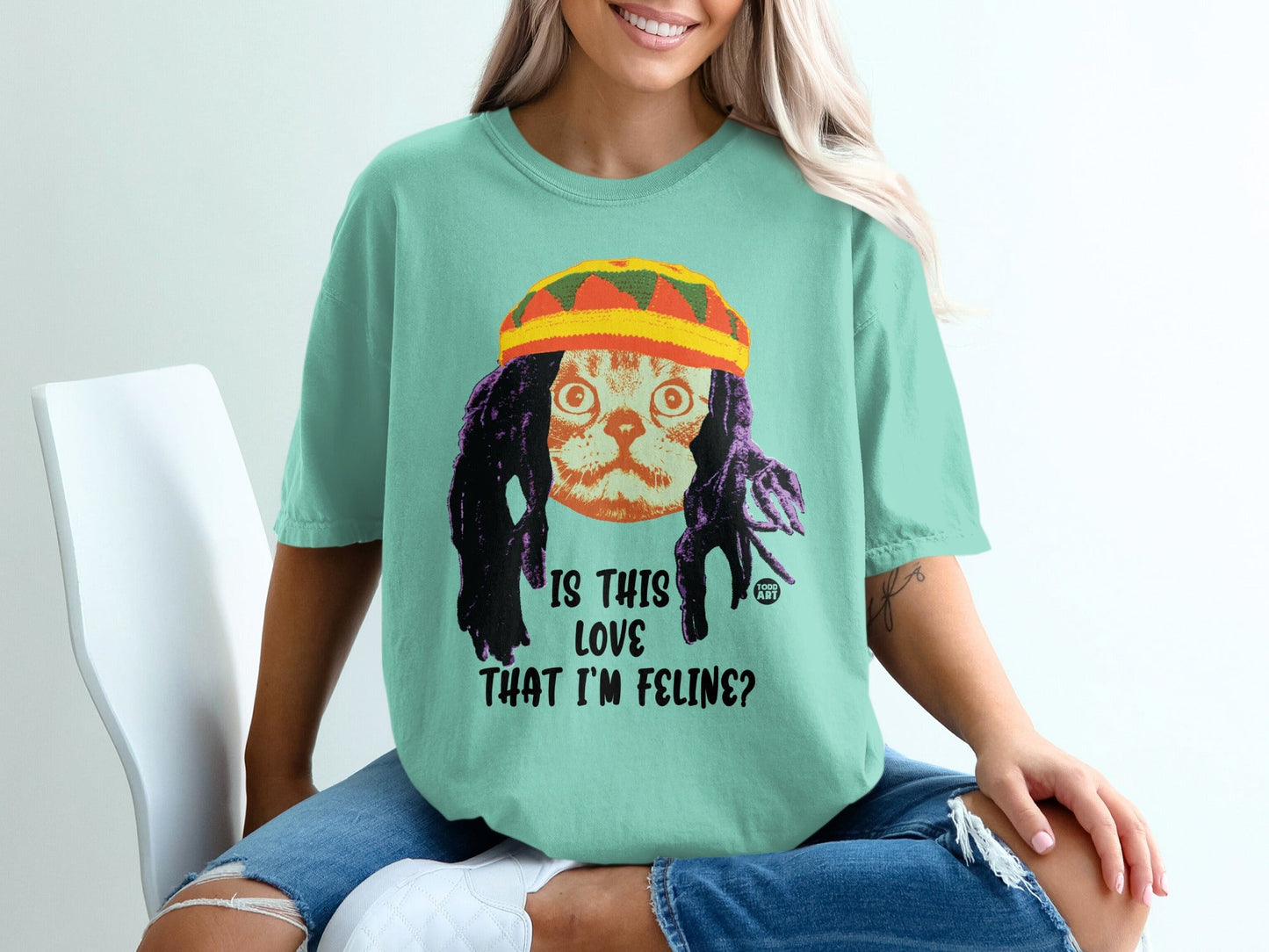 Is This Love That I'm Feline Cat Graphic Shirt