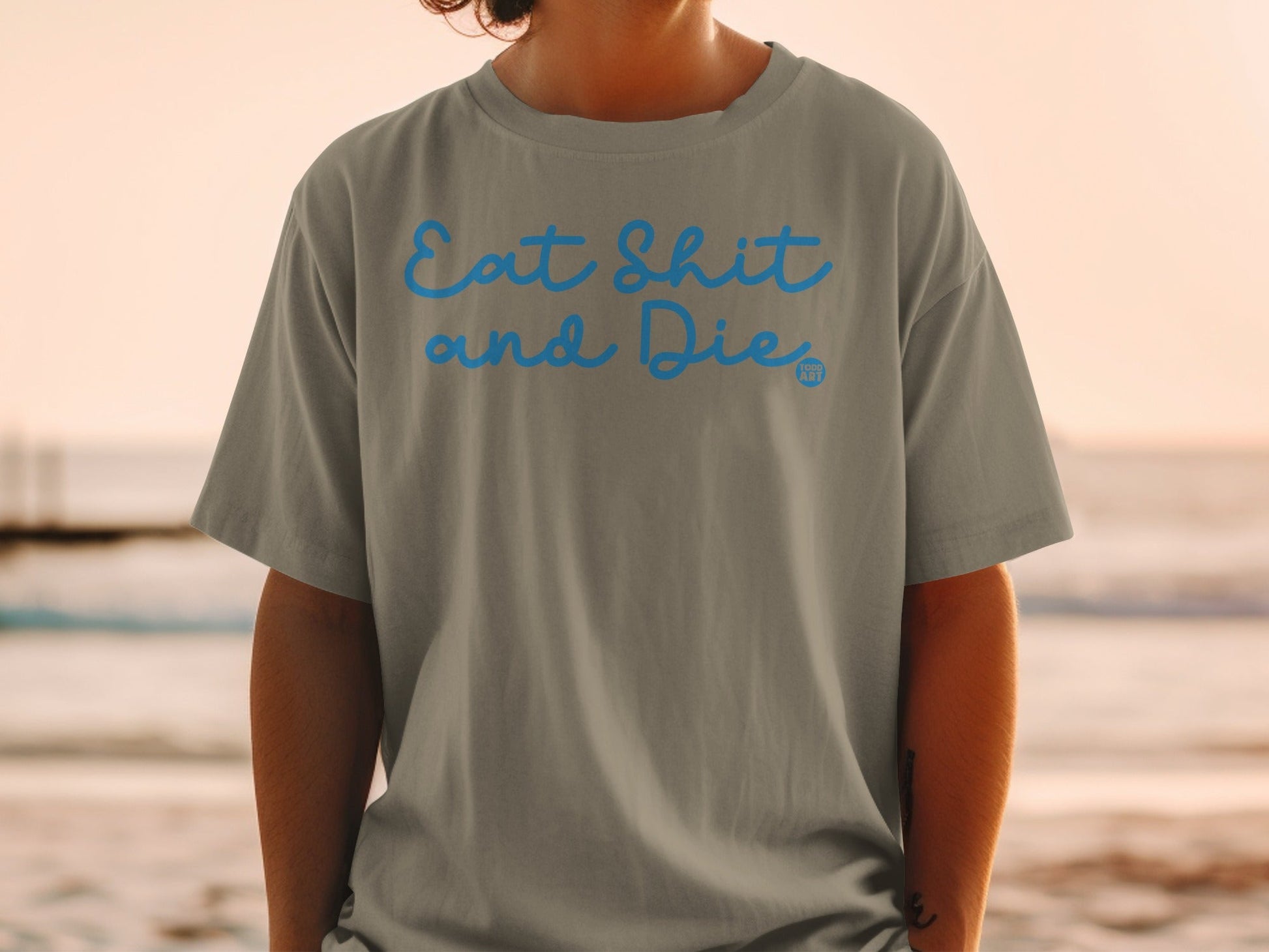 Eat Shit and Die Graphic Statement T-shirt
