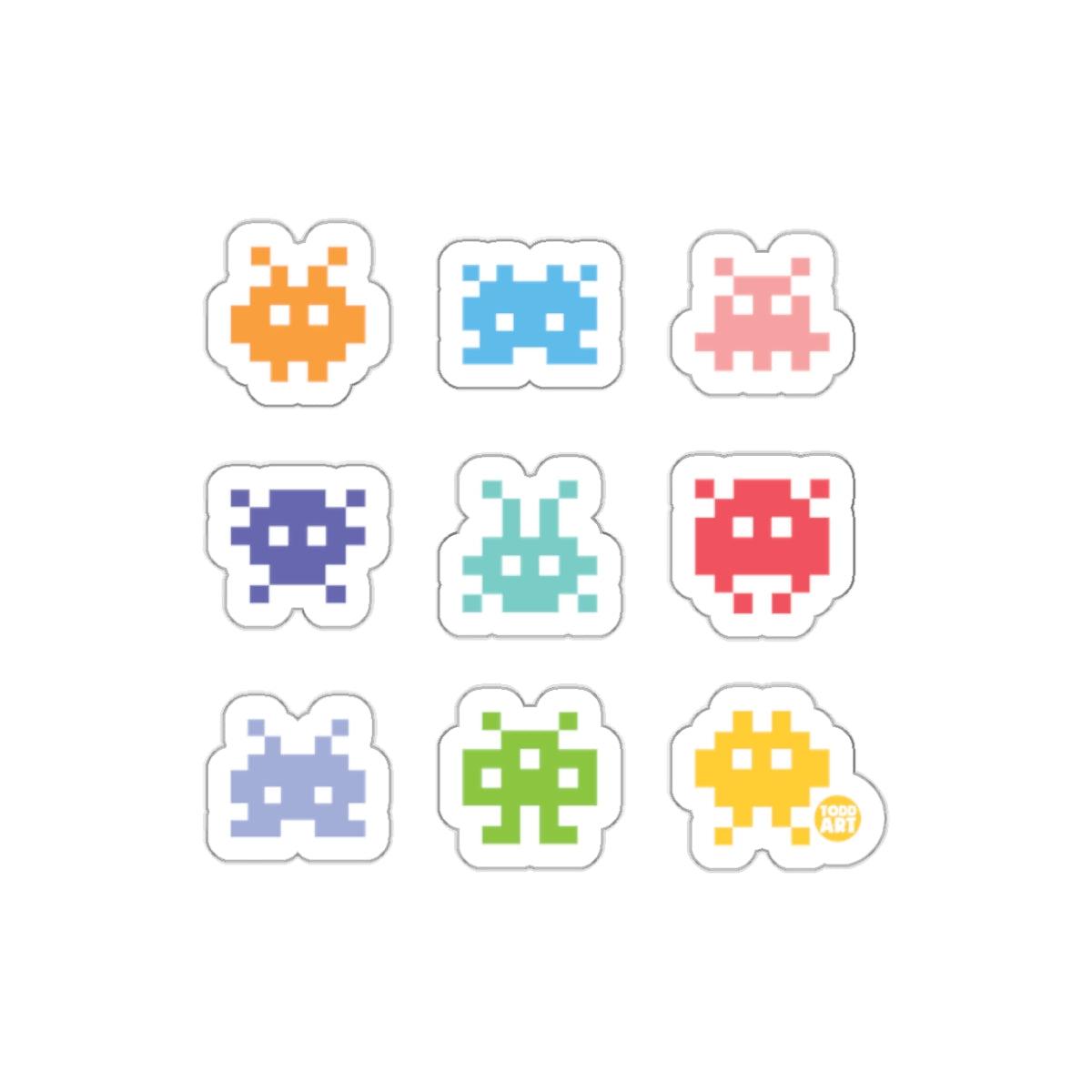 Retro Arcade Sticker Pack for Gamers and Fans