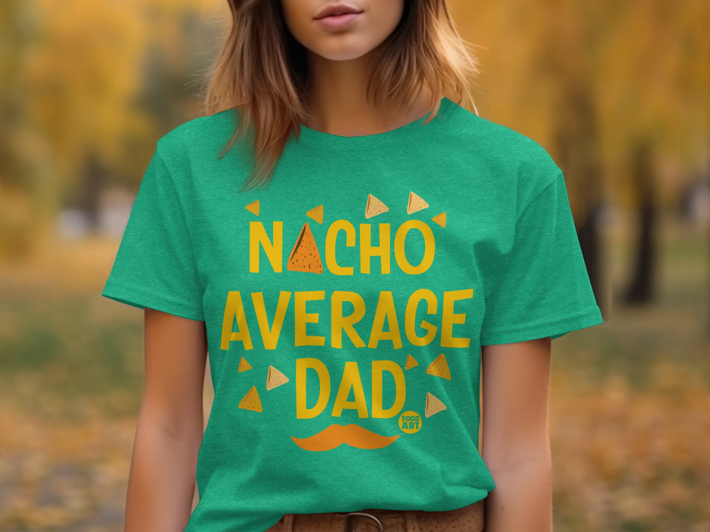 Nacho Average Dad Graphic Tee for Father's Day Gift