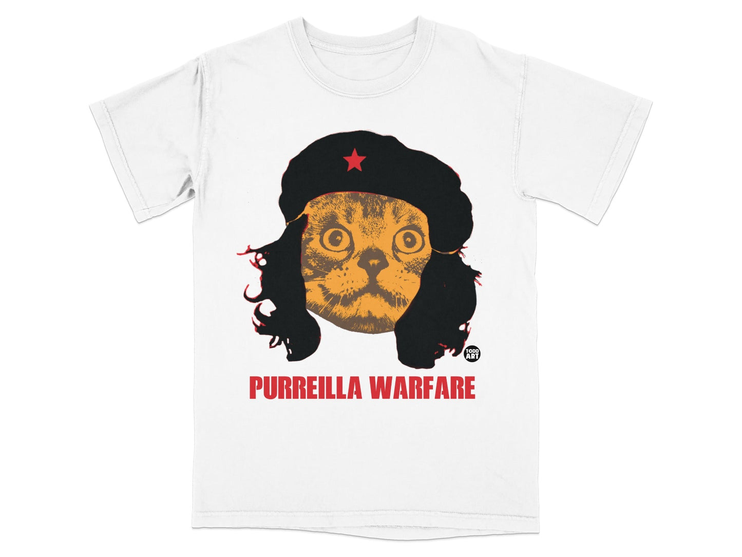 Purreilla Warfare Cat with Hat Graphic T-Shirt Product