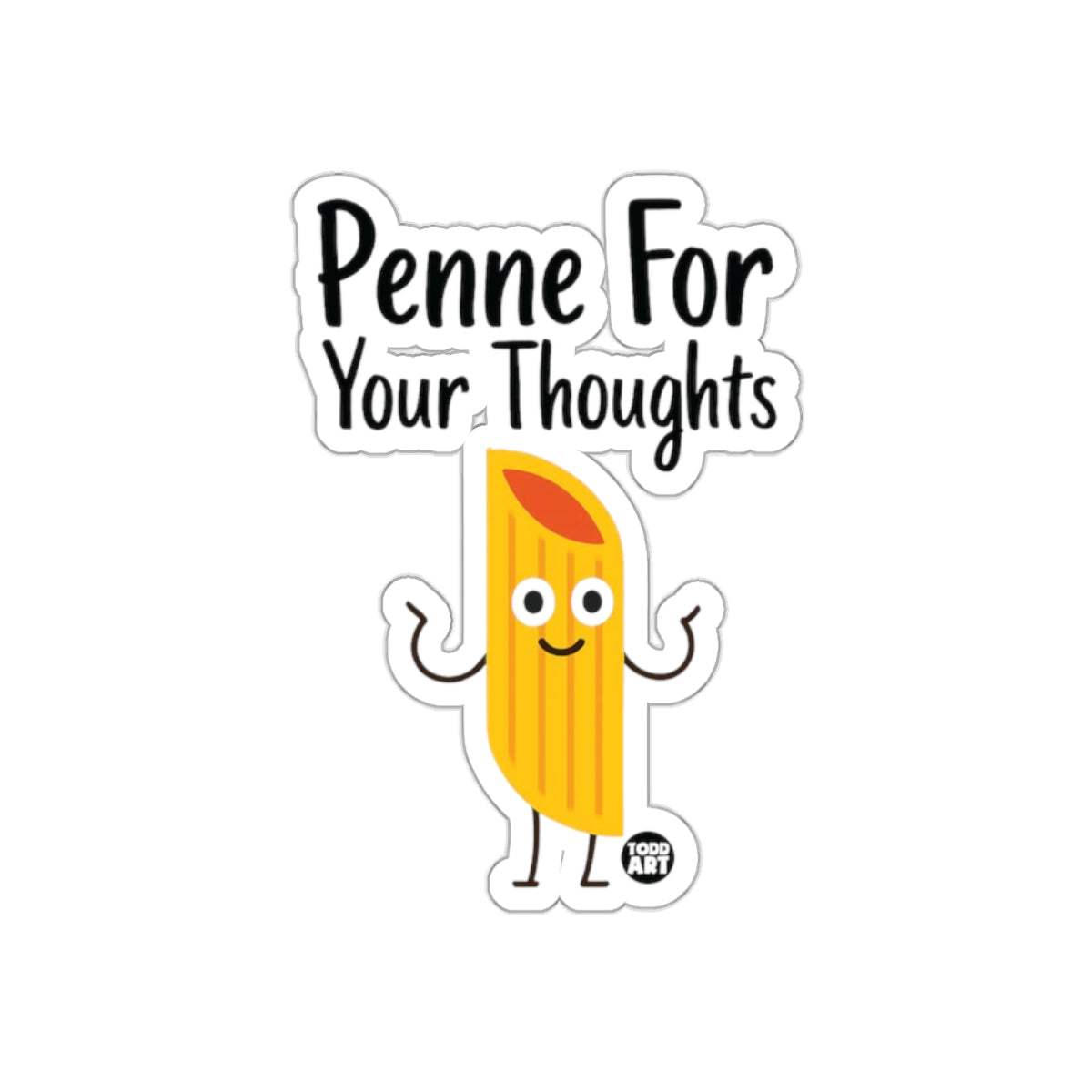 Penne For Your Thoughts Cute Pasta Character Design