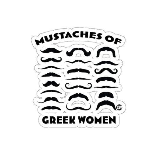 Mustaches OF Greek Women Todd Art Funny Graphic sticker