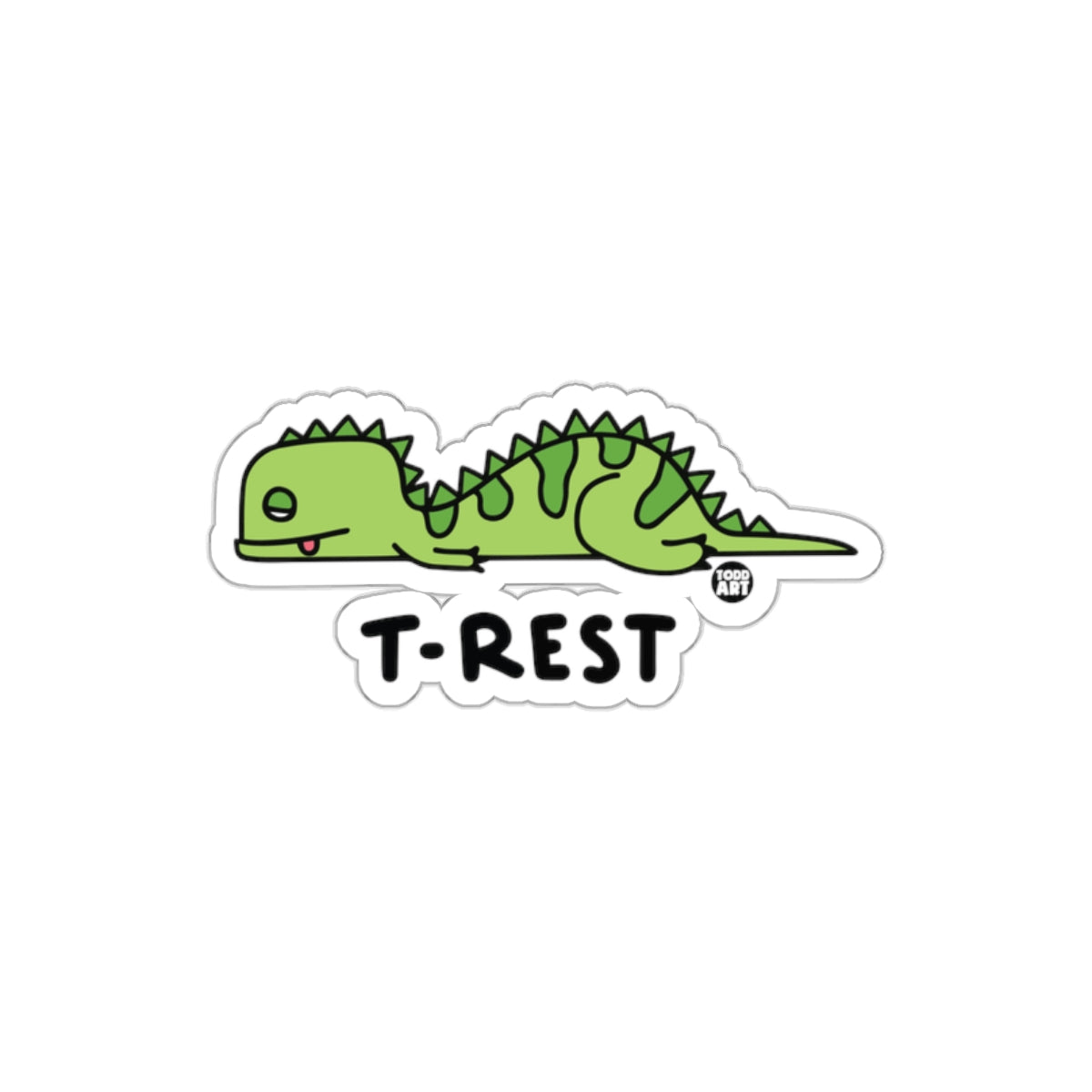T-Rest Dinosaur Sticker Fun and Playful Design