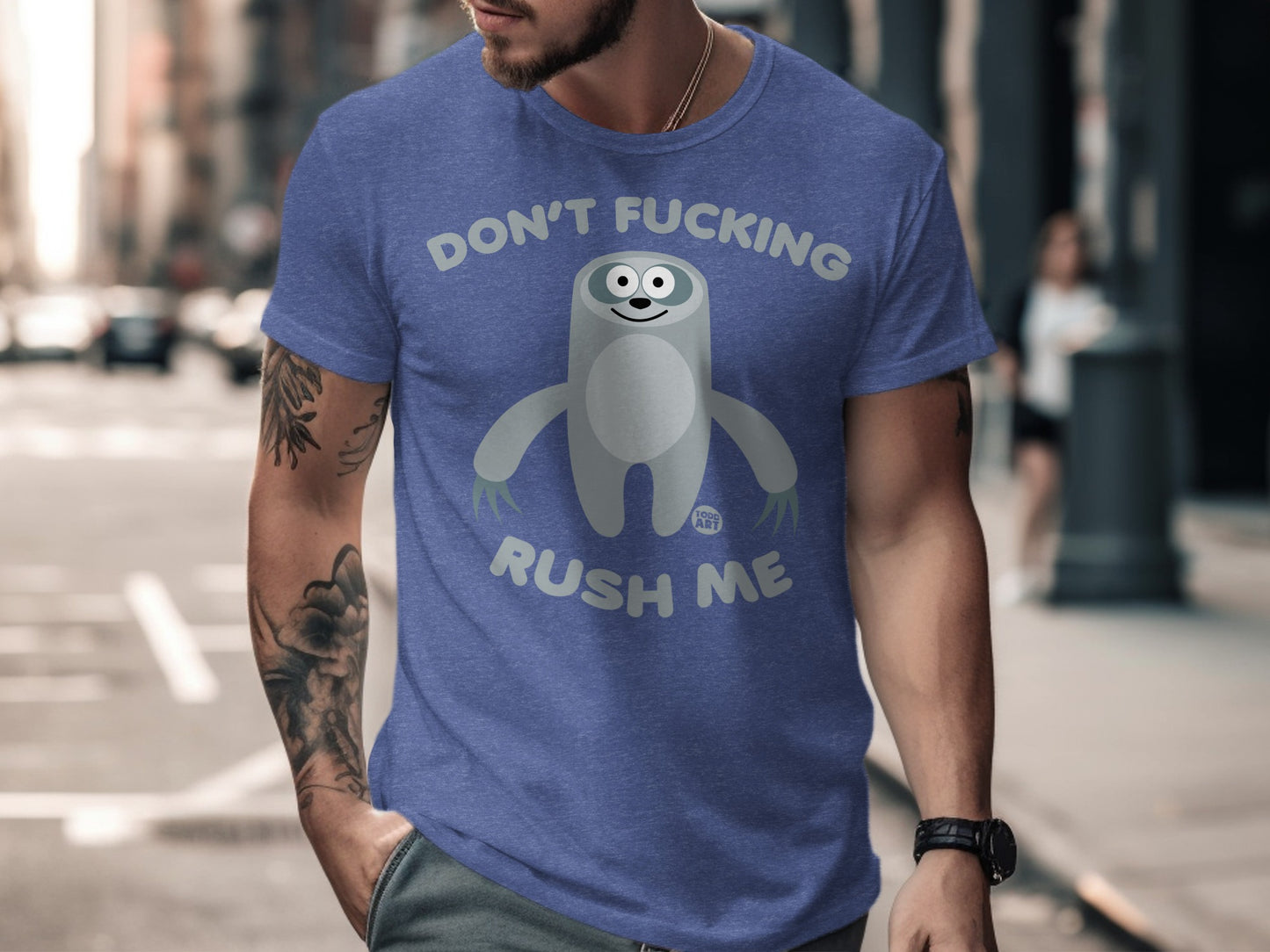 Don't Fucking Rush Me Sloth Graphic T-shirt
