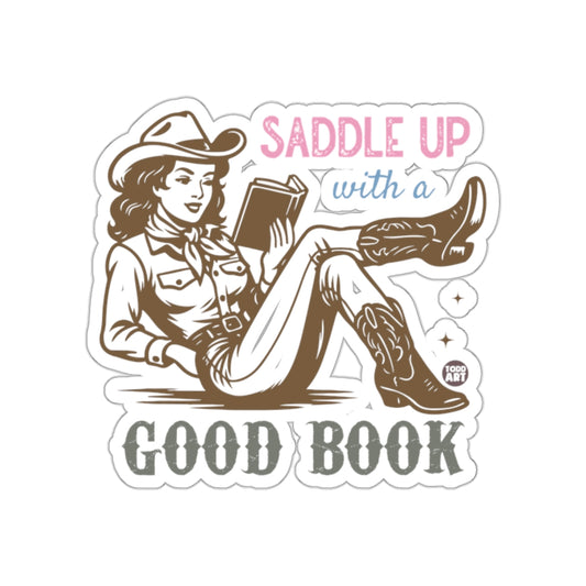 Saddle Up with a Good Book Sticker Product