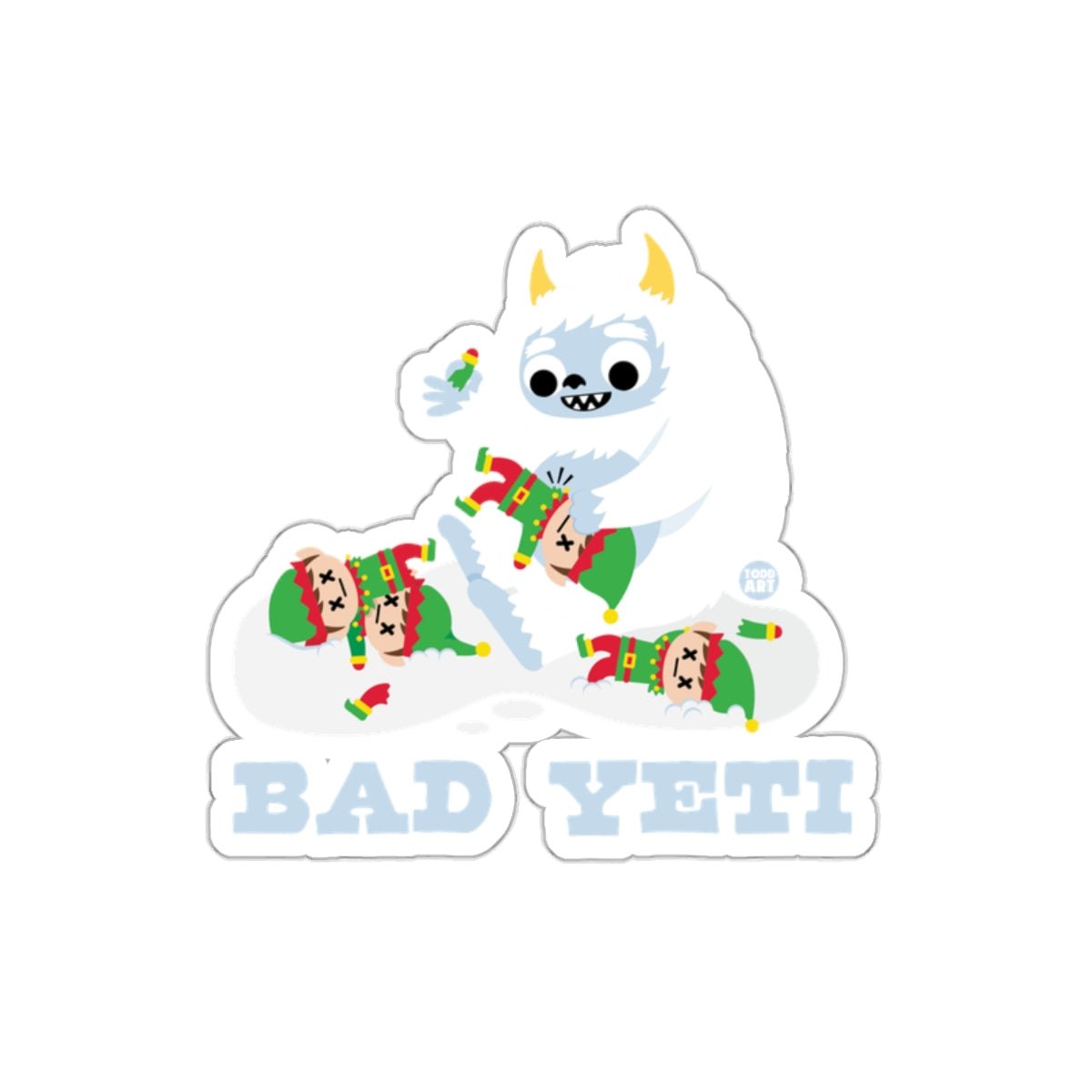 BAD YETI Graphic Sticker for Quirky Art Lovers