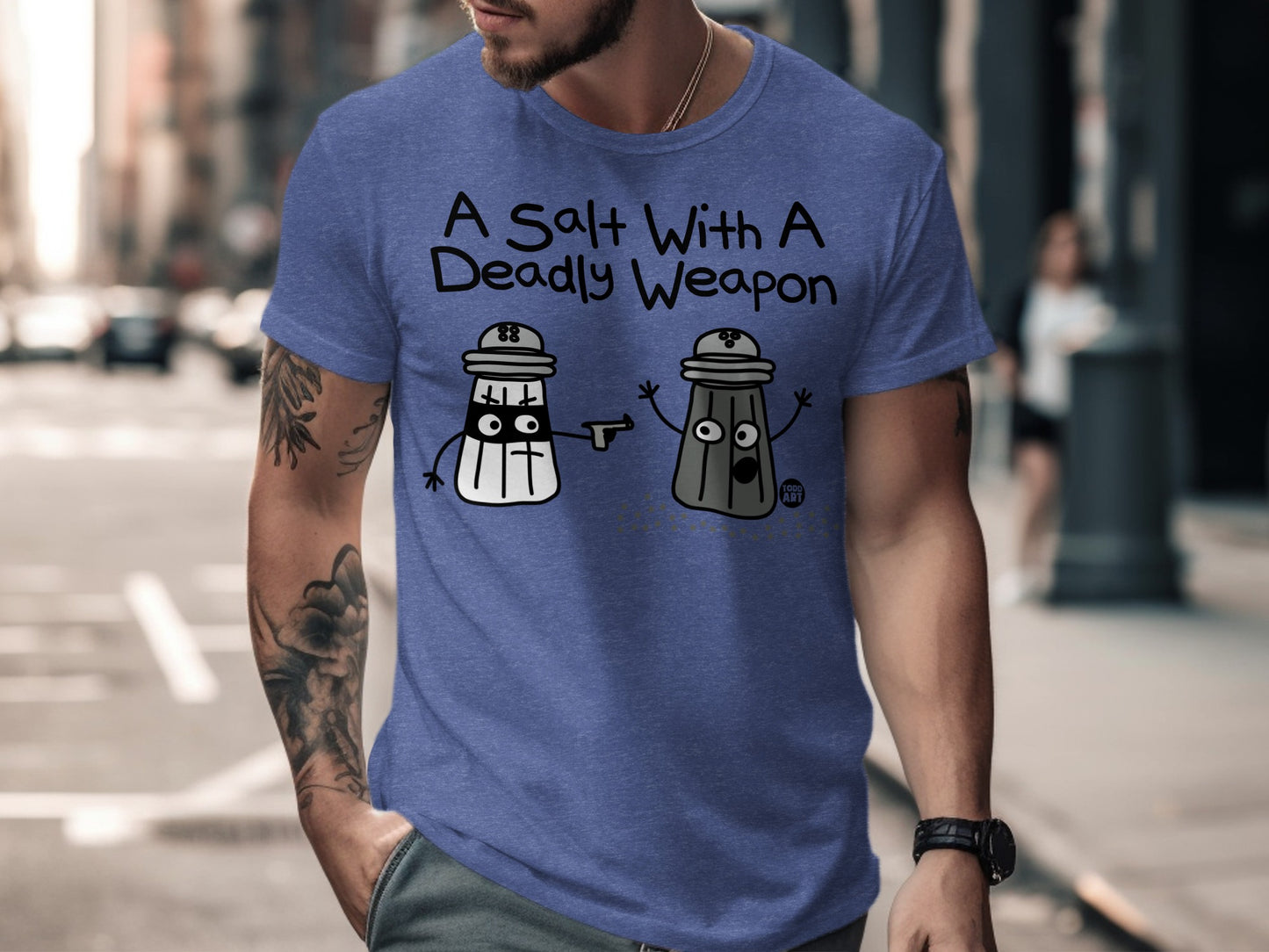 A Salt With A Deadly Weapon Printed T-Shirt product