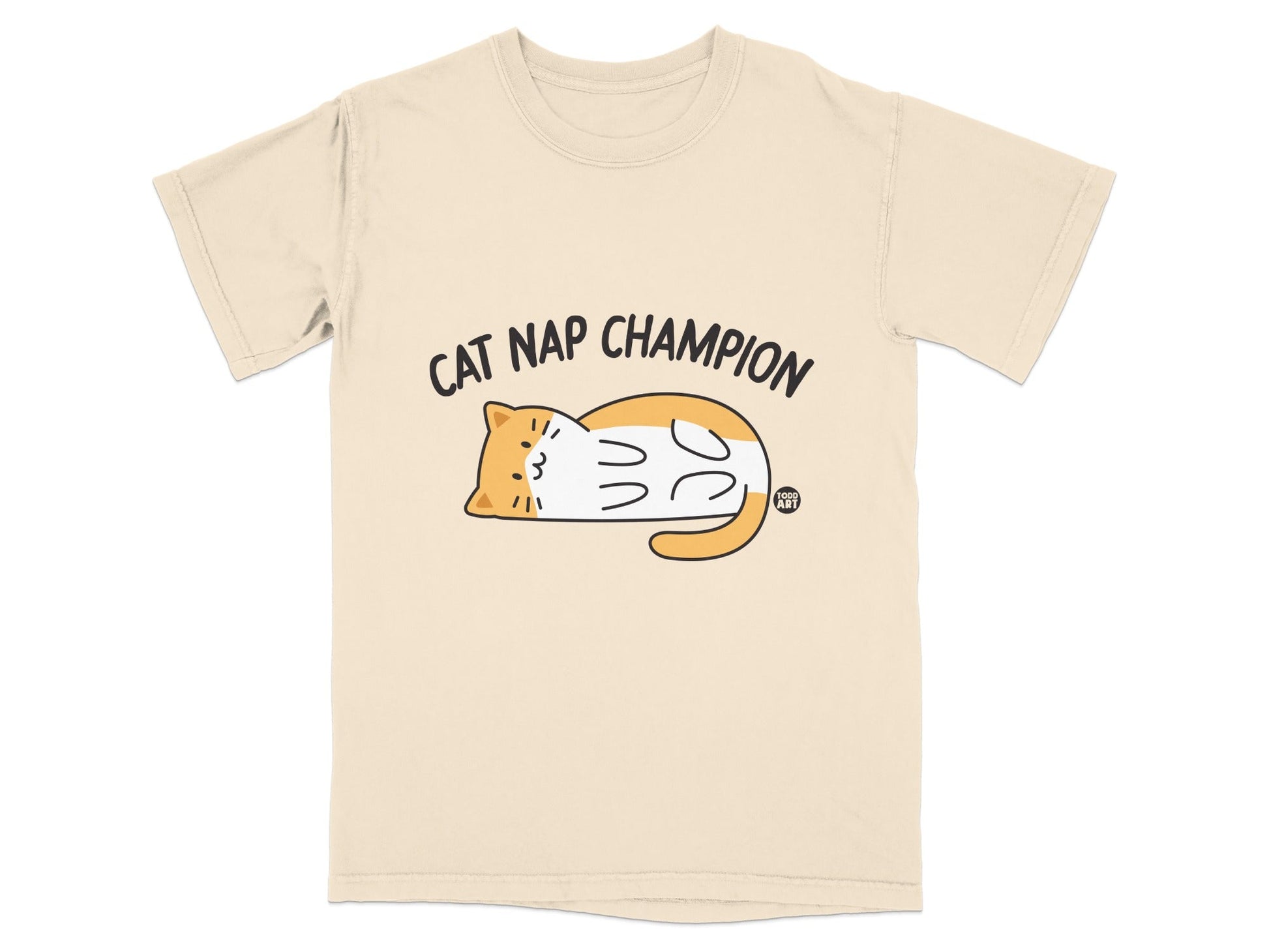 Cat Nap Champion Graphic T-Shirt for Casual Wear