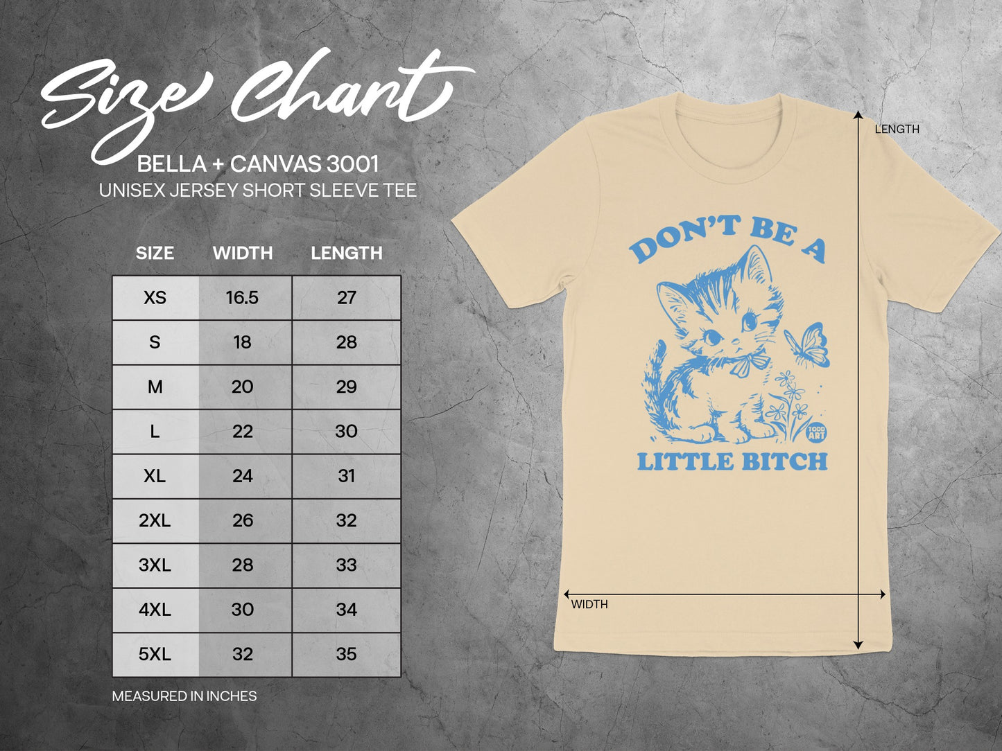 Cute Kitten Don't Be A Little Bitch Tee Shirt product