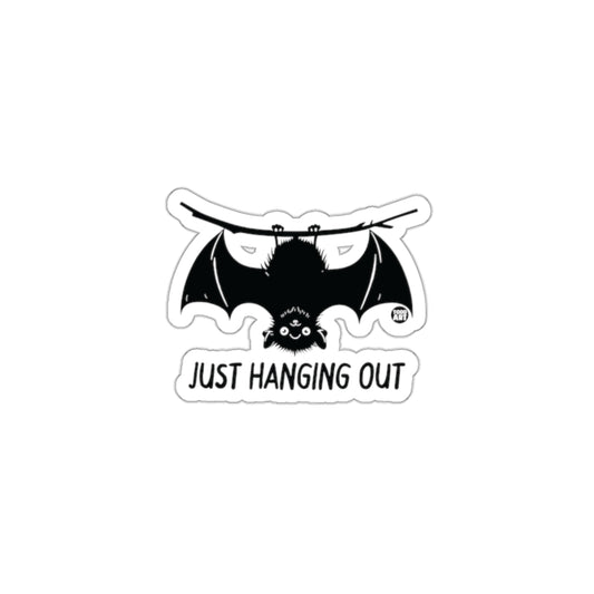 Just Hanging Out Bat with Adorable Face Sticker