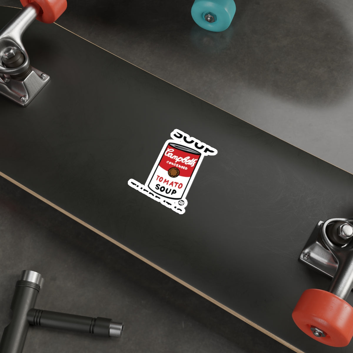 Campbell's Condensed Tomato Soup Skateboard Sticker
