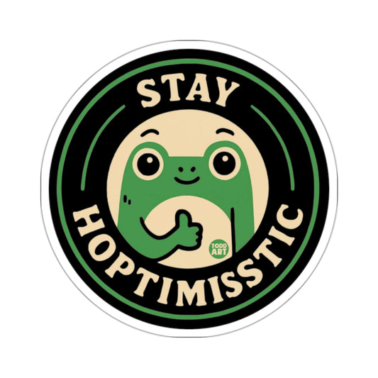 Stay Hoptimisstic Cute Frog Character Design product type