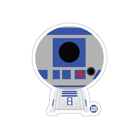 Cute Robot Design Todd Art Sticker for Kids and Adults