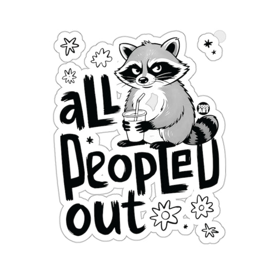 Raccoon All Peopled Out Grumpy Animal Design product type
