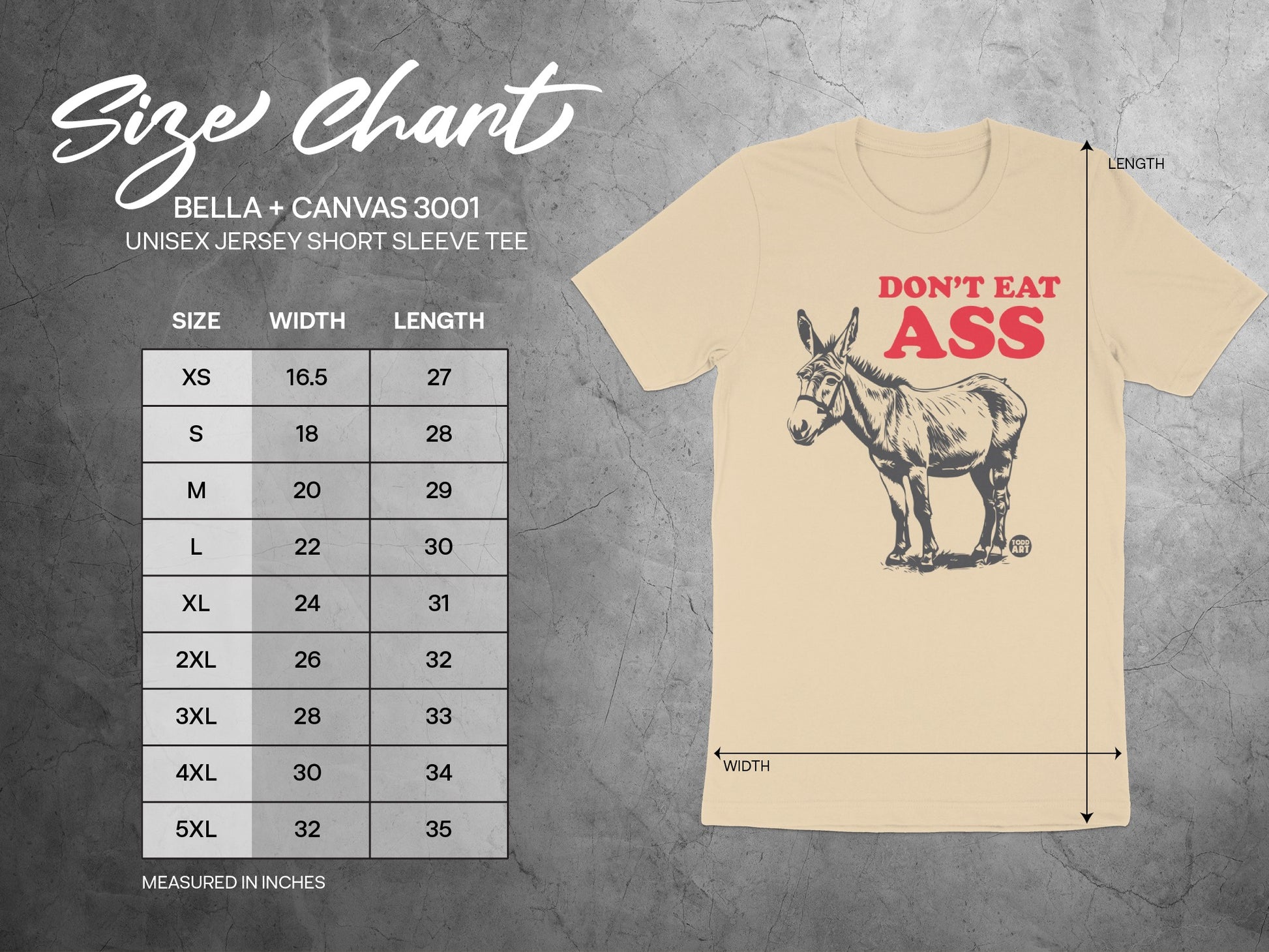 Don't Eat Ass Graphic Tee Shirt product