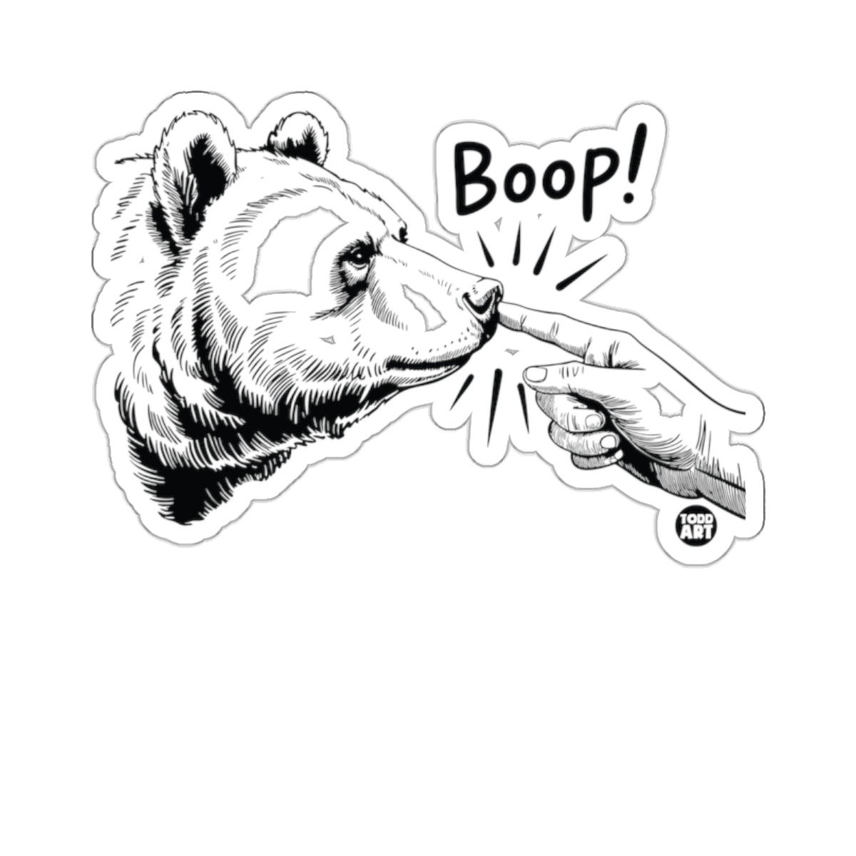 Boop Bear Nose Human Finger Todd Art product type