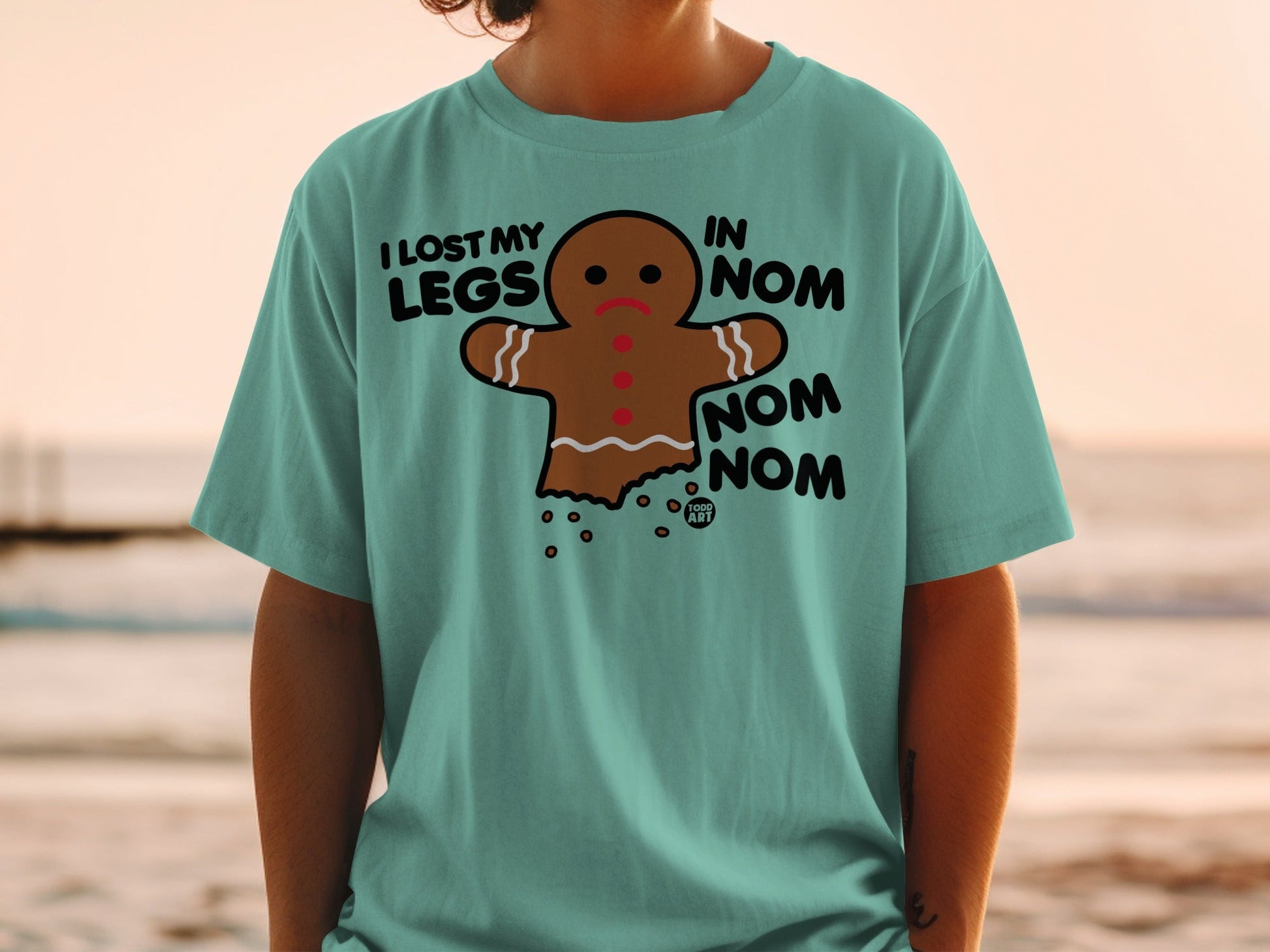 I Lost My Legs Gingerbread Nom Nom Nom T-shirt