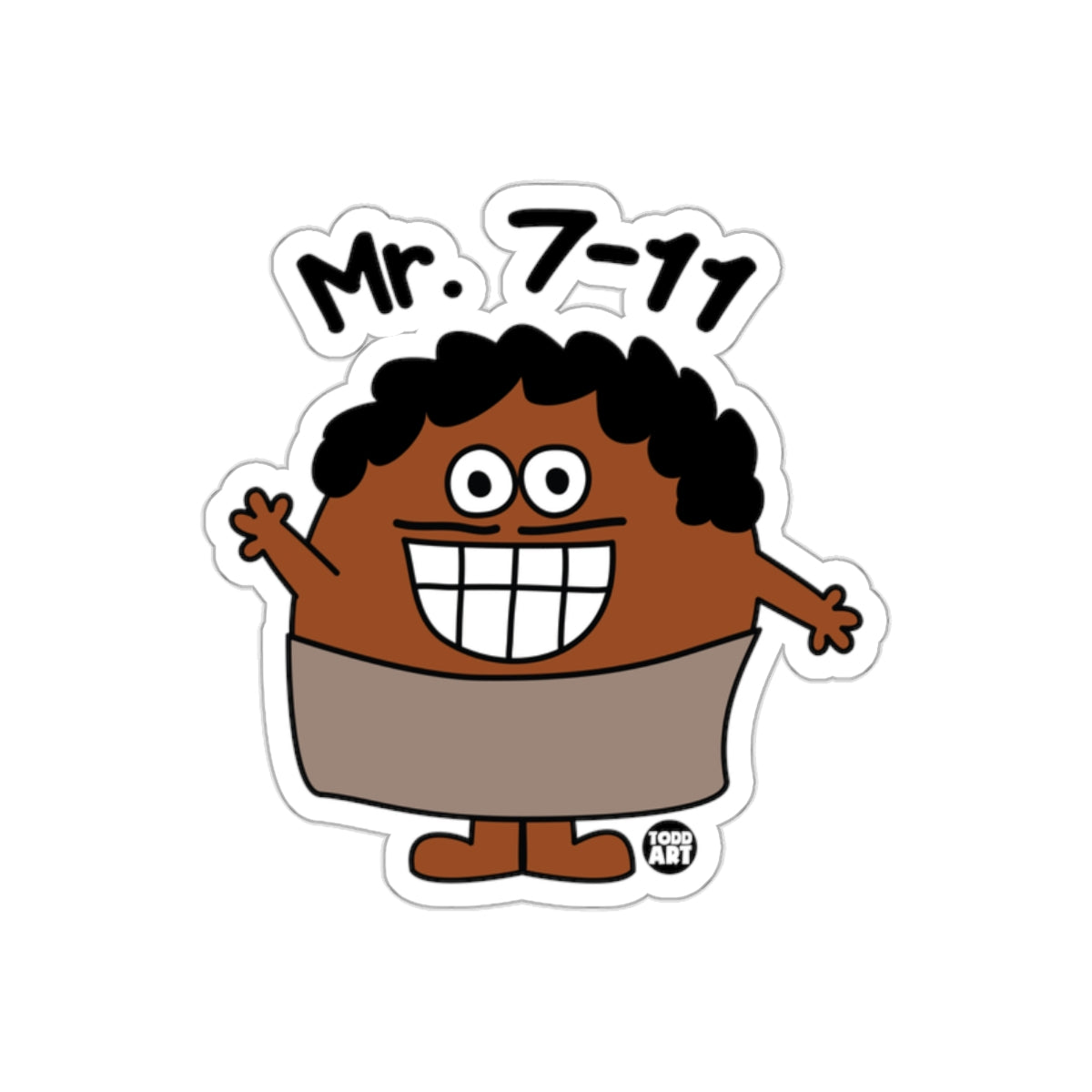 Mr. 7-11 Cartoon Character Sticker Product