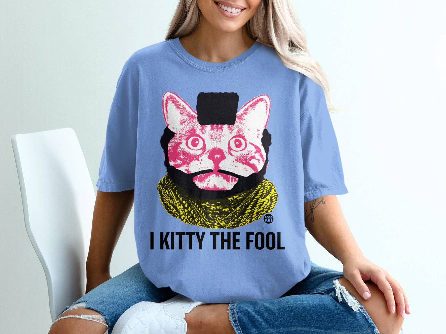 I Kitty The Fool Graphic T-Shirt for Cat Lovers