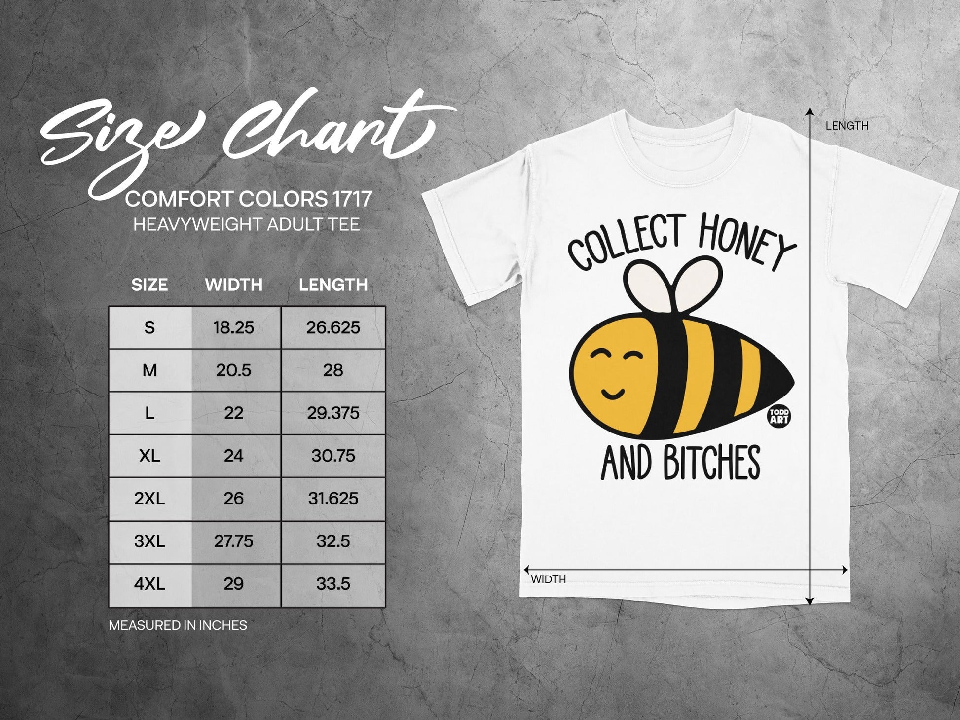 Collect Honey and Bitches Graphic T-Shirt